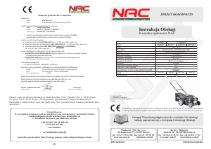 Instrukcja NAC S461H-T Kosiarka