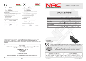 Instrukcja NAC S420-C Kosiarka