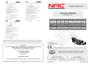 Instrukcja NAC S460BS450 Kosiarka