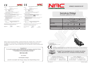 Instrukcja NAC S420V-C Kosiarka