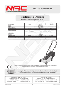 Instrukcja NAC SF7A115 1800W Kosiarka