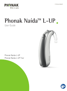Manual Phonak Naida L70-UP Hearing Aid
