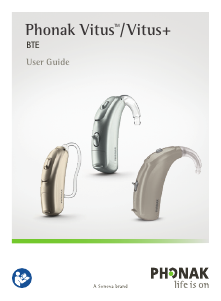 Manual Phonak Vitus+ BTE-P Hearing Aid