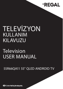 Kullanım kılavuzu Regal 55R66QA11 LED televizyon