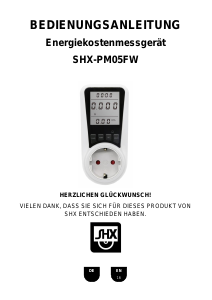 Manual SHX SHX-PM05FW Energy Meter