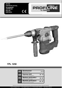 Manual Scheppach YPL 1250 Demolition Hammer