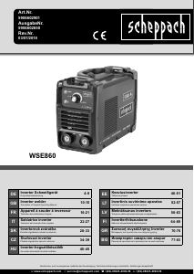 Mode d’emploi Scheppach WSE860 Soudeuse