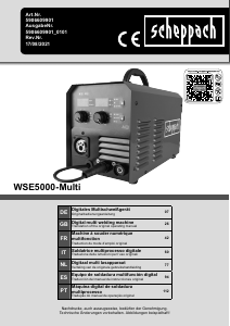 Bedienungsanleitung Scheppach WSE5000-Multi Schweissgerät