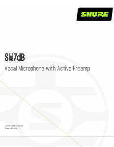 Manual Shure SM7dB Microphone