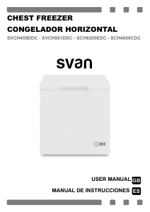 Handleiding Svan SCH4600CDC Vriezer