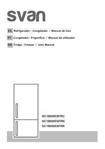 Manual de uso Svan SC19600ESFRN Frigorífico combinado