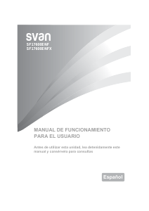 Manual Svan SF17600ENFX Frigorífico combinado