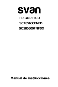 Bedienungsanleitung Svan SC185600FNFD Kühl-gefrierkombination