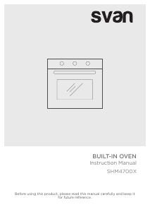 Manual de uso Svan SHM4700X Horno