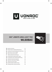 Bruksanvisning Vonroc WL509AC Lampa