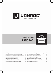 Manual de uso Vonroc TS502AC Sierra de mesa