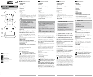 Manual de uso Xavax Touch Temporizador de cocina