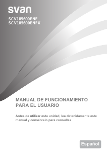 Manual de uso Svan SCV185600ENFX Congelador