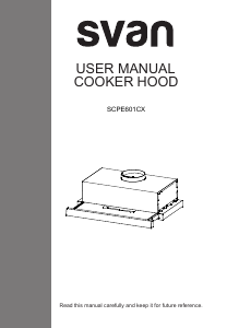 Manual Svan SCPE601CX Cooker Hood
