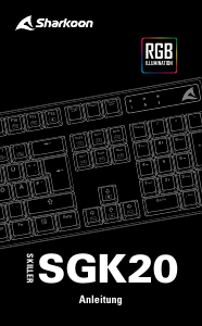 Bruksanvisning Sharkoon Skiller SGK20 Tastatur
