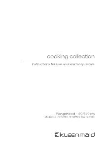 Manual Kleenmaid RHCR120 Cooker Hood