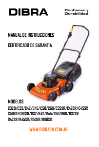 Manual de uso Dibra C320 Cortacésped