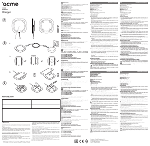 Manual Acme CH306 Încărcătorul wireless