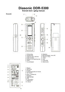 Bruksanvisning Diasonic DDR-5300 Diktafon