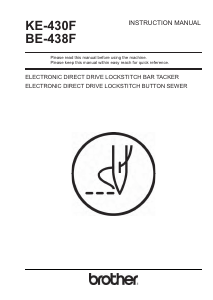 Handleiding Brother BE-438F Naaimachine
