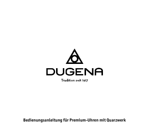 Bedienungsanleitung Dugena 7000119-1 Quadra Artdéco Armbanduhr