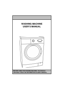 Manual ELCO WE-555EL Washing Machine