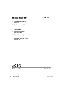 Manuale Einhell TC-SB 200/1 Sega a nastro