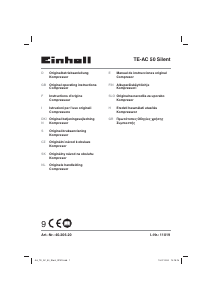 Manual de uso Einhell TE-AC 50 Silent Compresor