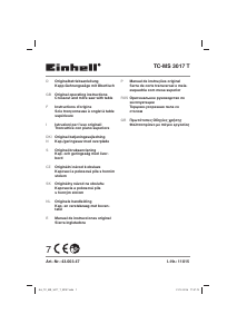 Manuale Einhell TC-MS 3017 T Troncatrice