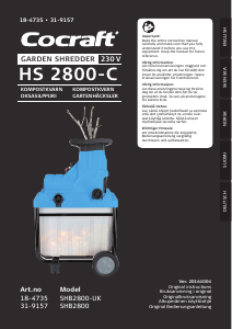 Bruksanvisning Cocraft HS 2800-C Kompostkvern