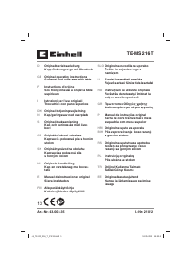 Εγχειρίδιο Einhell TE-MS 216 T Φαλτσοπρίονο