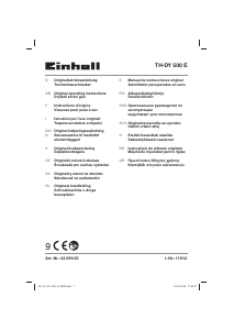 Manual Einhell TH-DY 500 E Șurubelniță