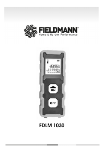 Manual Fieldmann FDLM 1030 Laser Distance Meter