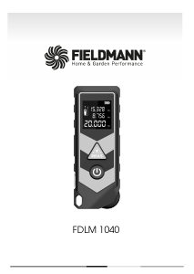 Manual Fieldmann FDLM 1040 Laser Distance Meter
