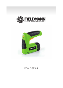 Manuál Fieldmann FDN 3025-A Sponkovačka