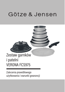 Instrukcja Götze & Jensen FCS975 Verona Garnek
