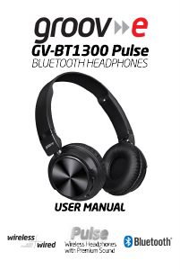 Manual Groov-e GV-BT1300 Pulse Headphone