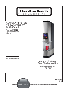 Handleiding Hamilton Beach BIC3000T SmartServe Drankmixer