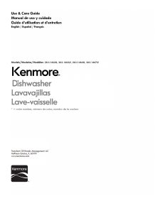 Manual Kenmore 263.14635 Dishwasher