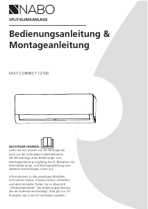 Bedienungsanleitung NABO Easy Connect 12100 Klimagerät