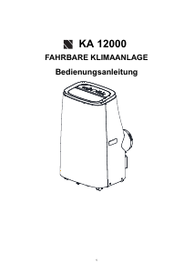 Bedienungsanleitung NABO KA 12000 Klimagerät