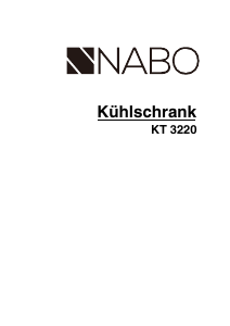 Manual NABO KT 3220 Refrigerator