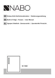 Bedienungsanleitung NABO KI 1550 Kühlschrank