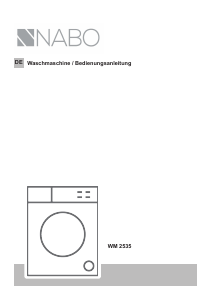 Bedienungsanleitung NABO WM 2535 Waschmaschine