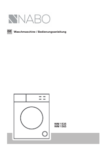 Bedienungsanleitung NABO WM 1565 Waschmaschine